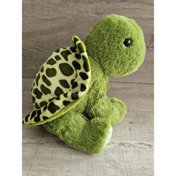 Noah Ark Animal Workshop Tellie The Turtle Green Plush Sitting Stuffed Toy 8" - Picture 5 of 10